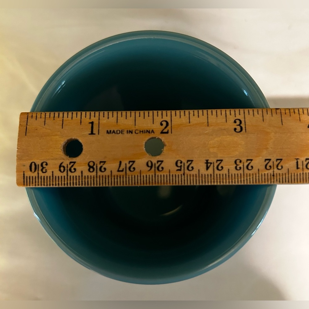 Fiesta Fiestaware Turquoise Set Of Two 8 Oz. Coffee Mug Cup O Ring Handle - Picture 5 of 6